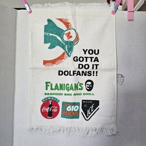 Miami Dolphins "Terrible Towel" Vintage 90s Stadium Giveaway Shula Marino